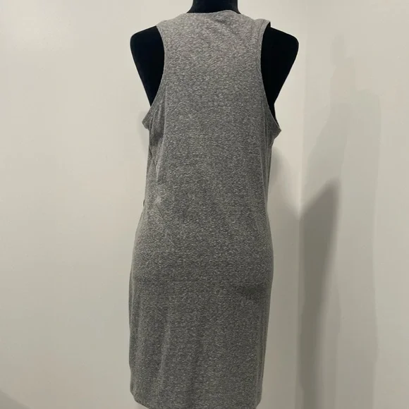 Aerie Gray Sleeveless Wrap Mini Dress - Picture 6 of 10